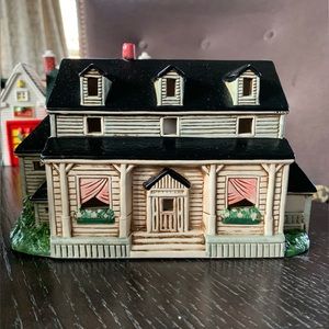 Vtg 1989 The Americana Celebration Schmid Charles Wysocki Ceramic Village House